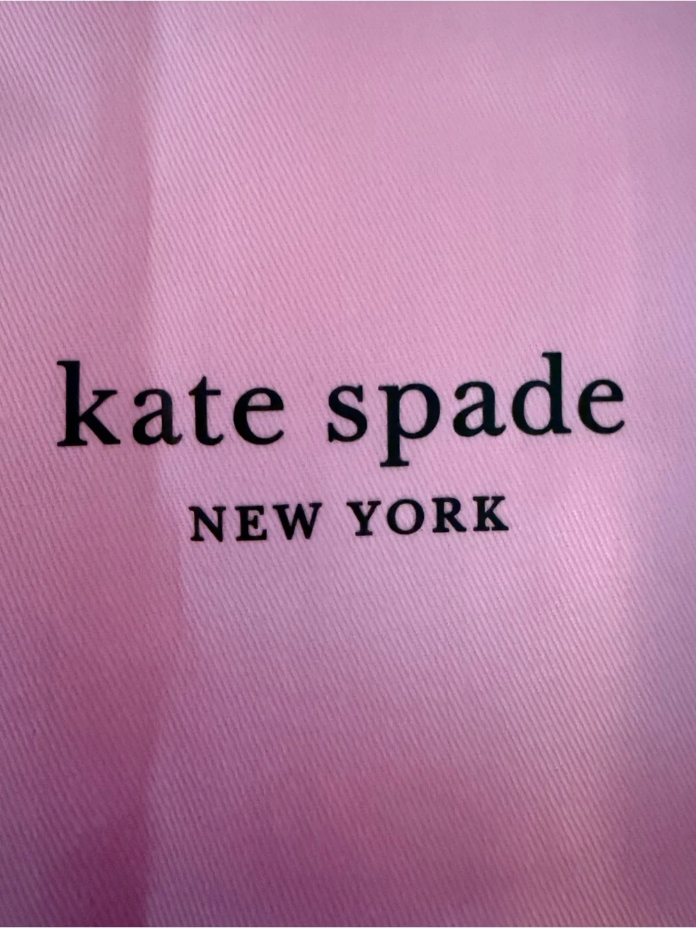 kate spade New York Pink Logo Extra Large Drawstring Dust Bag